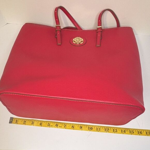 Kate Landry Red Designer Limited Tote Shoulder Bag Style - Picture 8 of 9